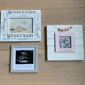 Picture frame bundle newborn/baby. 3 picture frames